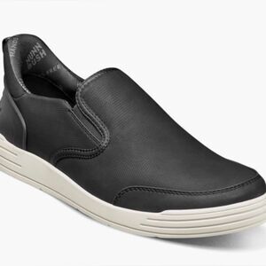 Nunn Bush Men's Black Slip-On Shoes